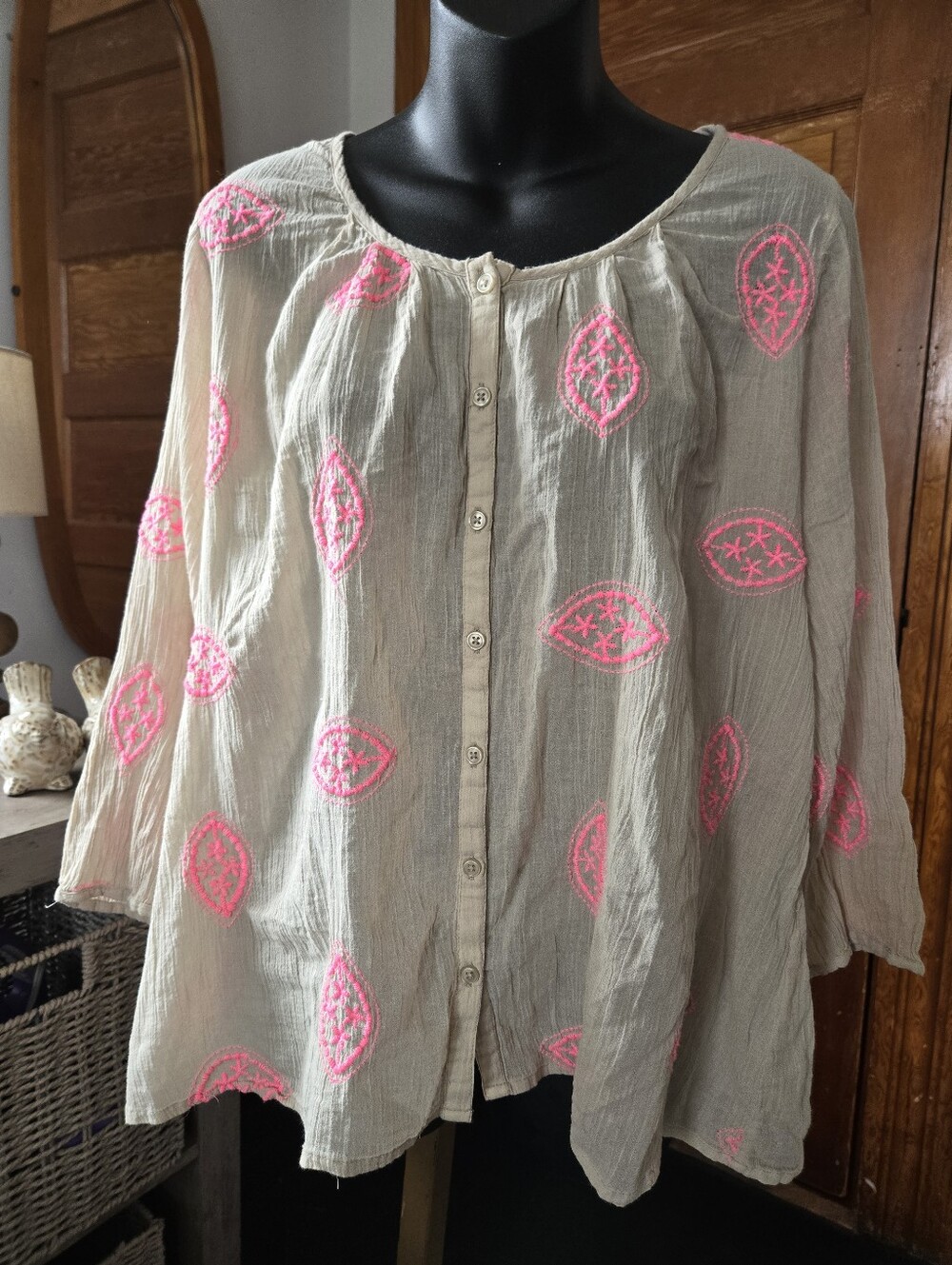 Boden Color Pop Gauzy Beach Cover-Up US 14